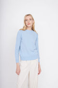 Crewneck Cashmere Sweater - Arctic Blue
