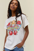 Aerosmith Permanent Vacation Reverse Tour Tee - Vintage White