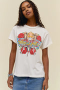Aerosmith Permanent Vacation Reverse Tour Tee - Vintage White