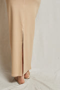 Aja Structured Rib Maxi Skirt - Sand Dune