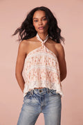 Alessandro Halter Floral Top - Cherry Kisses
