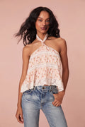 Alessandro Halter Floral Top - Cherry Kisses