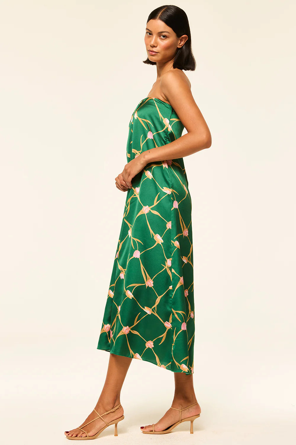Aurelia Dress - Tulip Lattice Satin