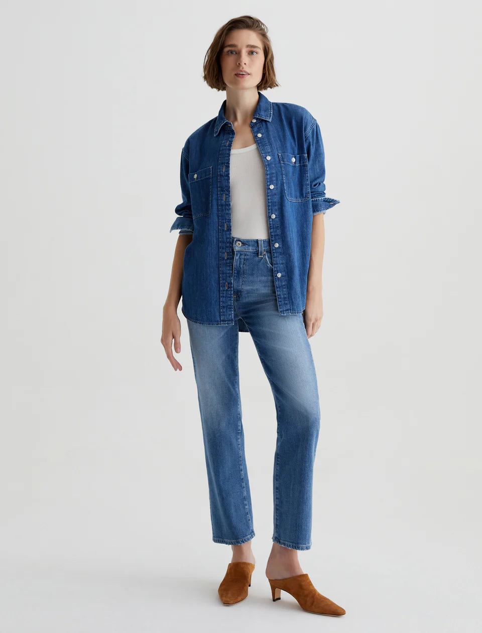 Brinley Mid-Rise Straight - Iris