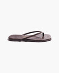 Square Toe Lily - Carob Croc