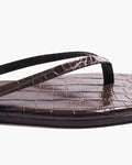 Square Toe Lily - Carob Croc