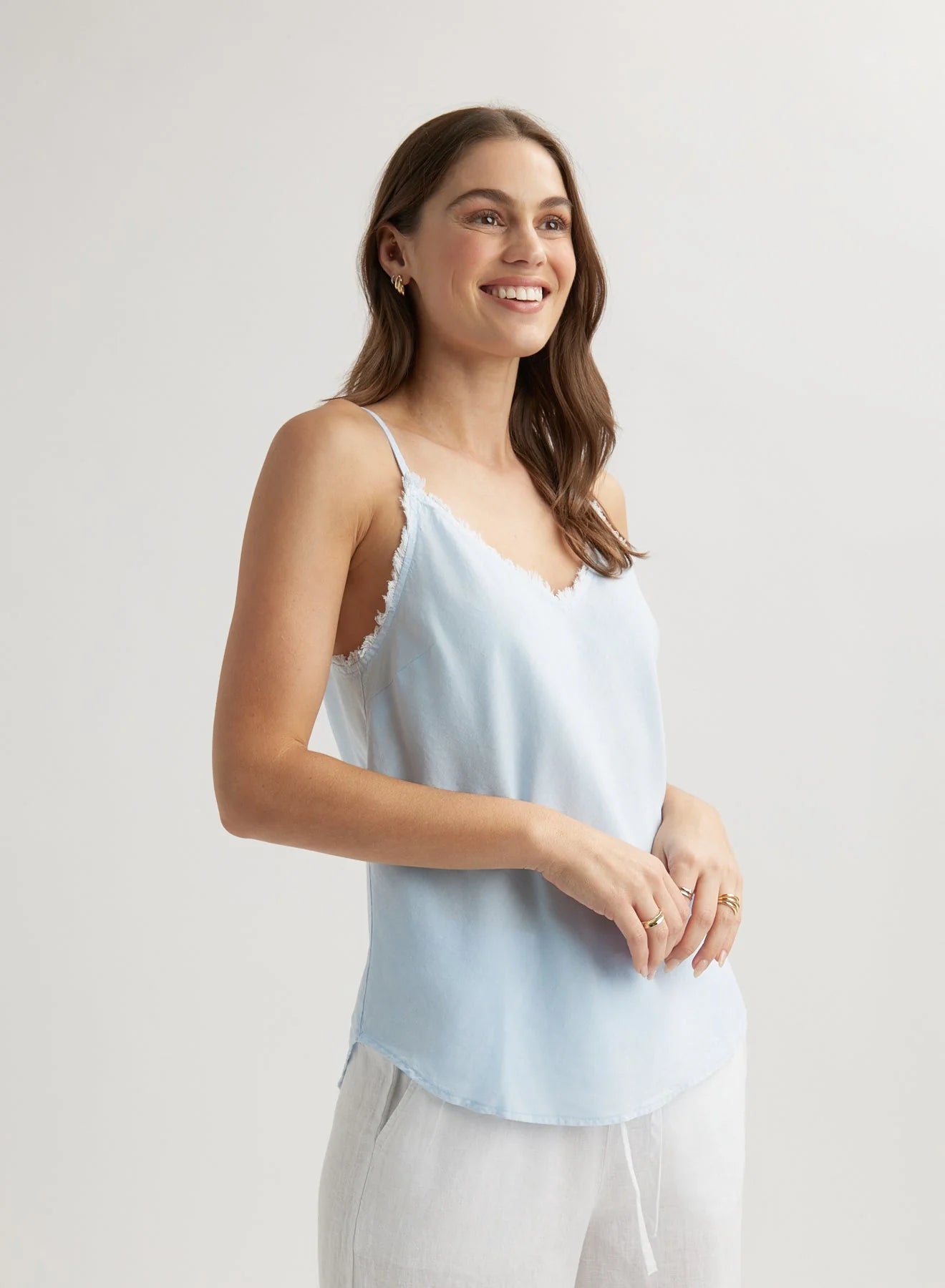 Frayed Cami - Clear Water