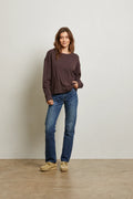 Tyler French Terry Pullover Sweatshirt - Cocoa