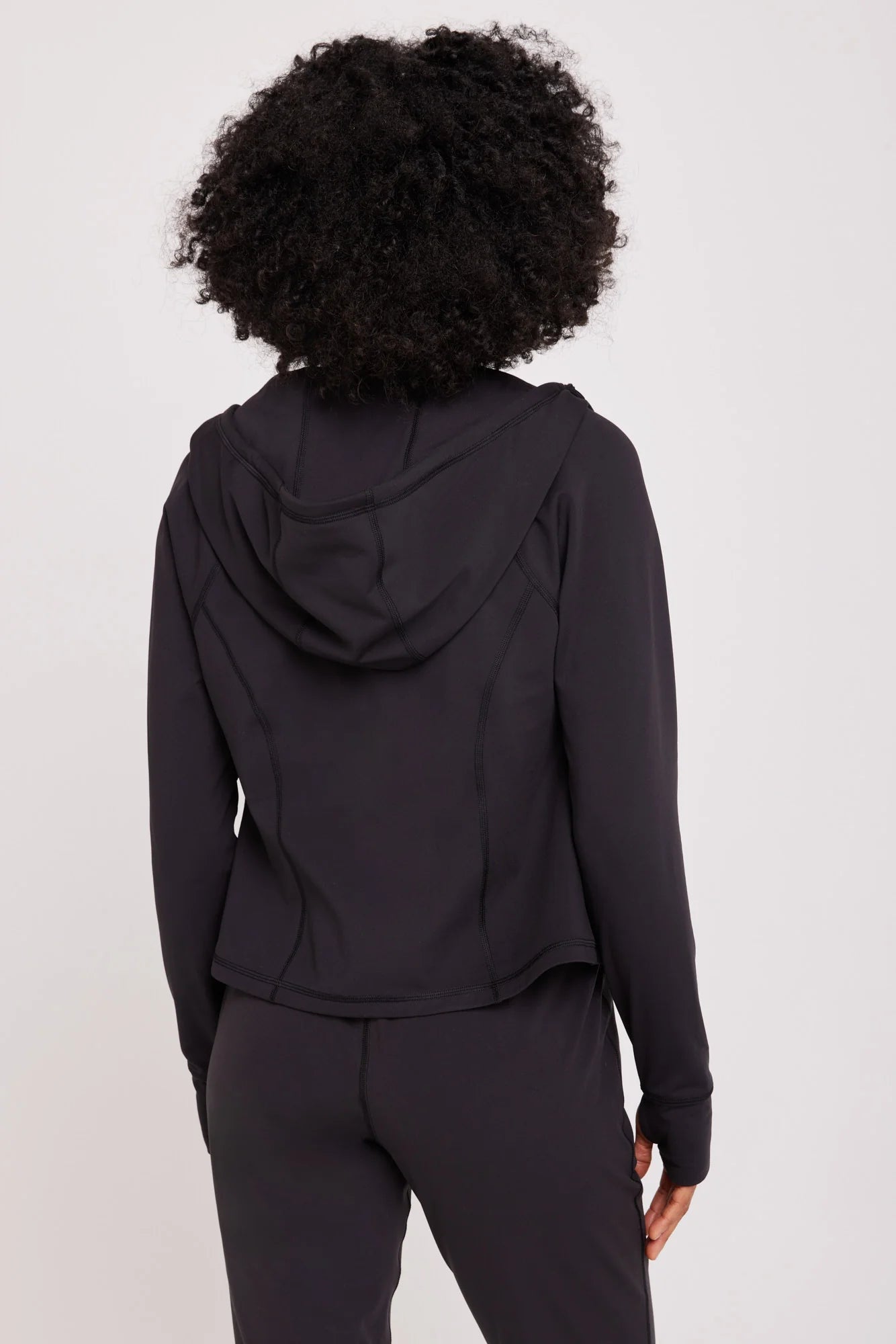Warm Core Zip Hood Jacket - Black