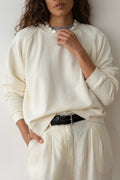 The Eco-Terry Crewneck - Creme