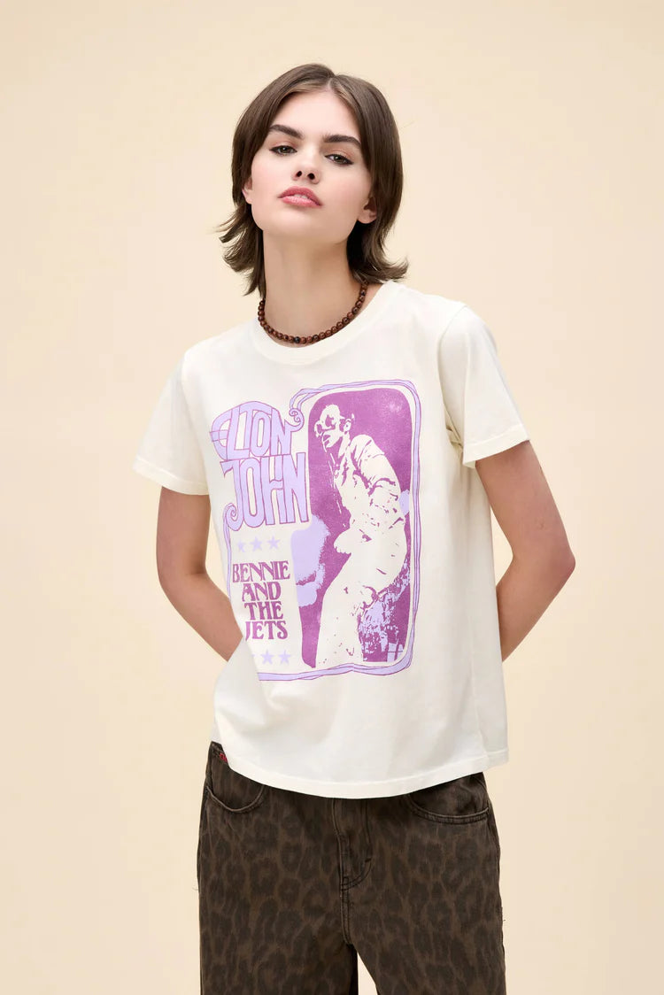 Elton John Bennie & The Jets Encore Tee - Stone Vintage