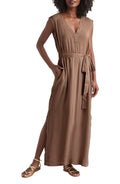 Evian Maxi Dress - Ash Brown