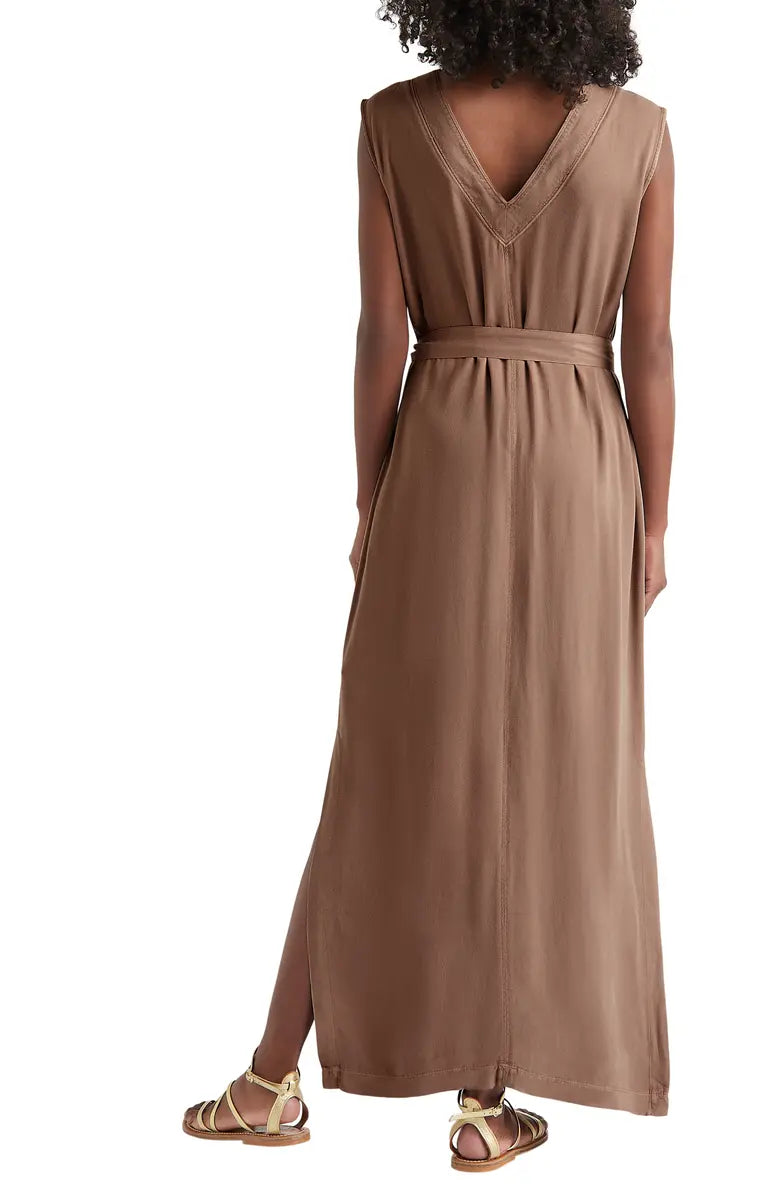 Evian Maxi Dress - Ash Brown