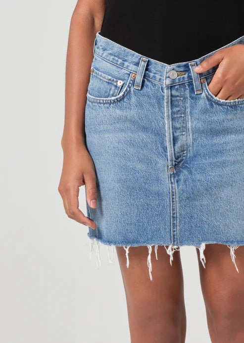 V-Waist Mini Skirt - Fairway