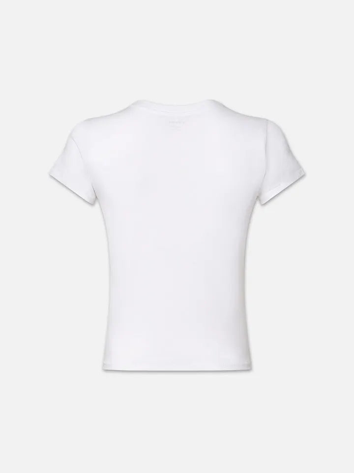 Fitted Crew Tee - White