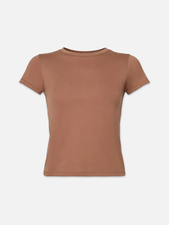 Fitted Crew Tee - Tobacco