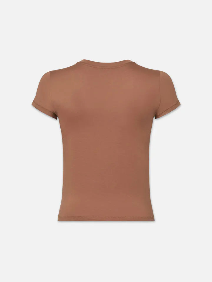 Fitted Crew Tee - Tobacco