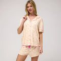 All American Shortie PJ Set - Peach Flamingos