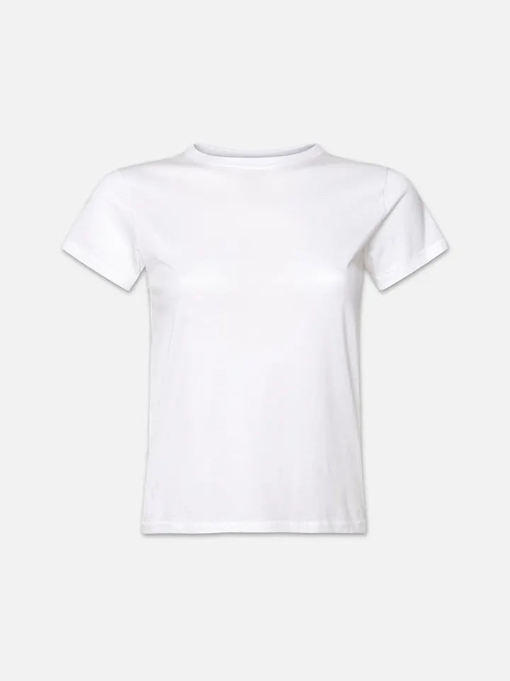 Fitted Crew Tee - White