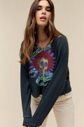 Grateful Dead Love Will See You Through LS Thermal - Vintage Black