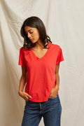 Hendrix Tee - Poppy Red