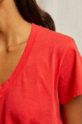 Hendrix Tee - Poppy Red