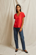 Hendrix Tee - Poppy Red