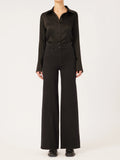 Hepburn Wide Leg High Rise Vintage 32'' - Jet Black