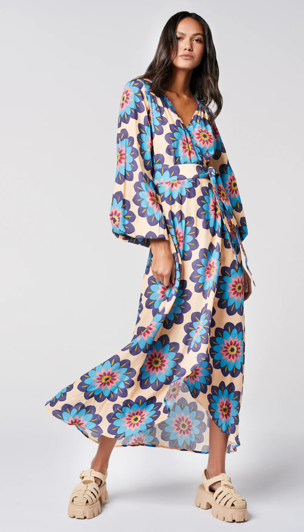 Hostess Dress - Graphic Floral