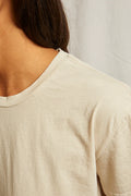 Harley Crispy Lightweight Cotton Boxy Crew Tee - Putty