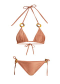 The Iris Ring Bikini Top - Cocoa