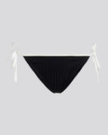The Iris Ribbed Bikini Bottom - Blackout