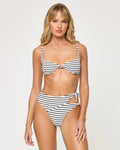 Tulip Bikini Top - Sail Along Stripe