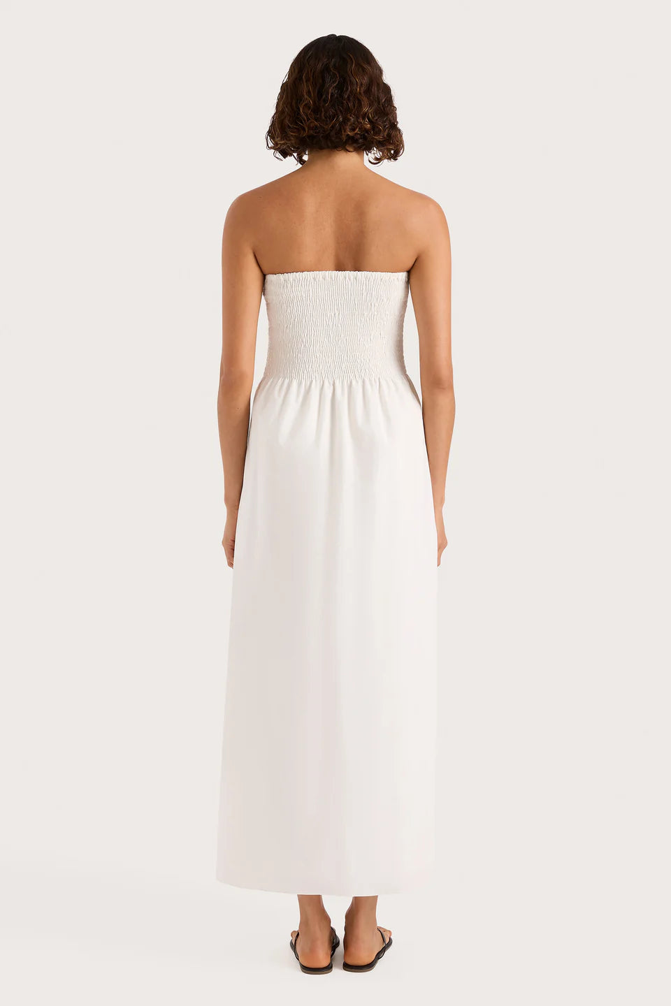 Jamie Midi Dress - White