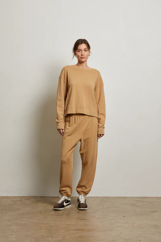 The Johnny French Terry Easy Sweatpant - Suede