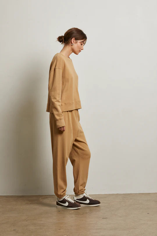 The Johnny French Terry Easy Sweatpant - Suede