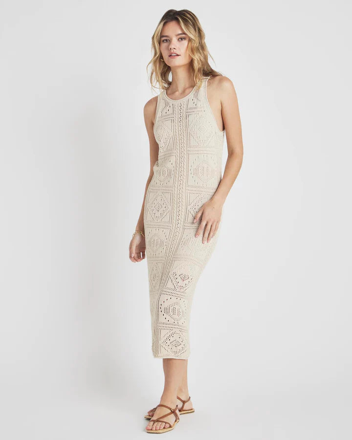Kimi Crochet Tank Dress - Natural