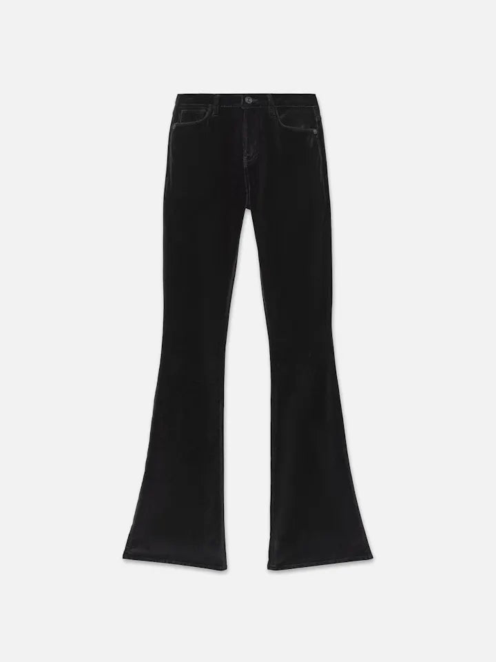 Le High Flare Velveteen - Black