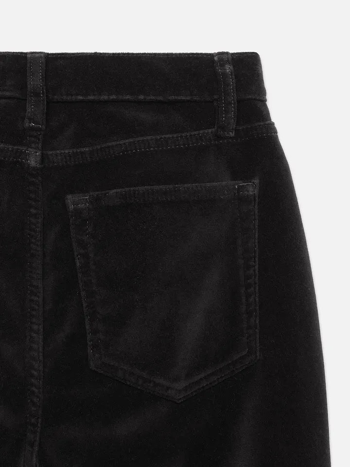 Le High Flare Velveteen - Black