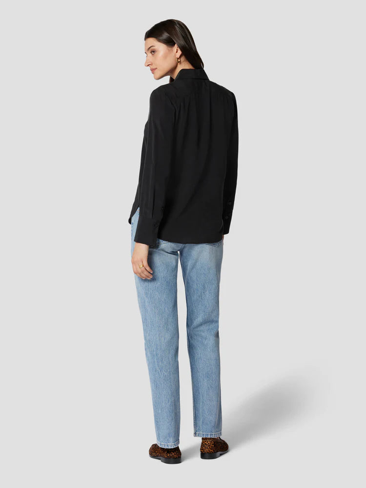 Leona Silk Shirt - True Black