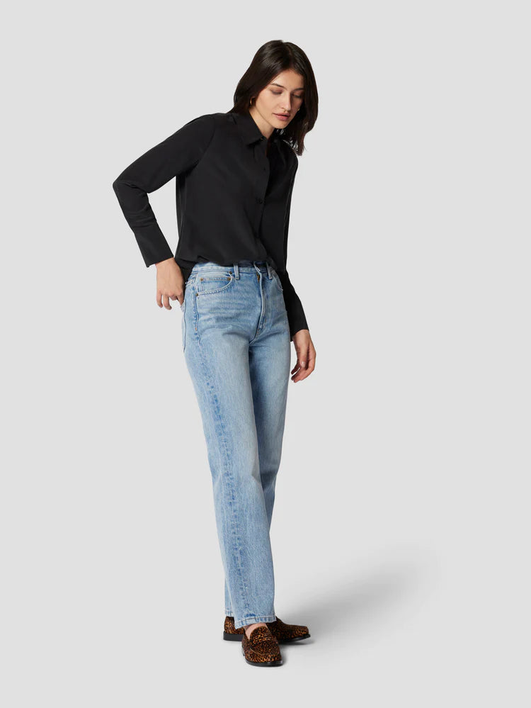 Leona Silk Shirt - True Black