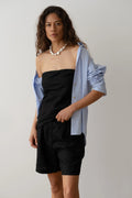The Linen Tube Top - Jet