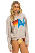 Logo Relaxed Crew Sweatshirt - Sand
