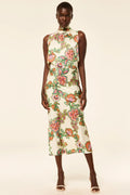 Luka Top - Floral Lattice Satin