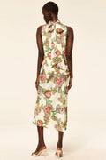 Luka Top - Floral Lattice Satin