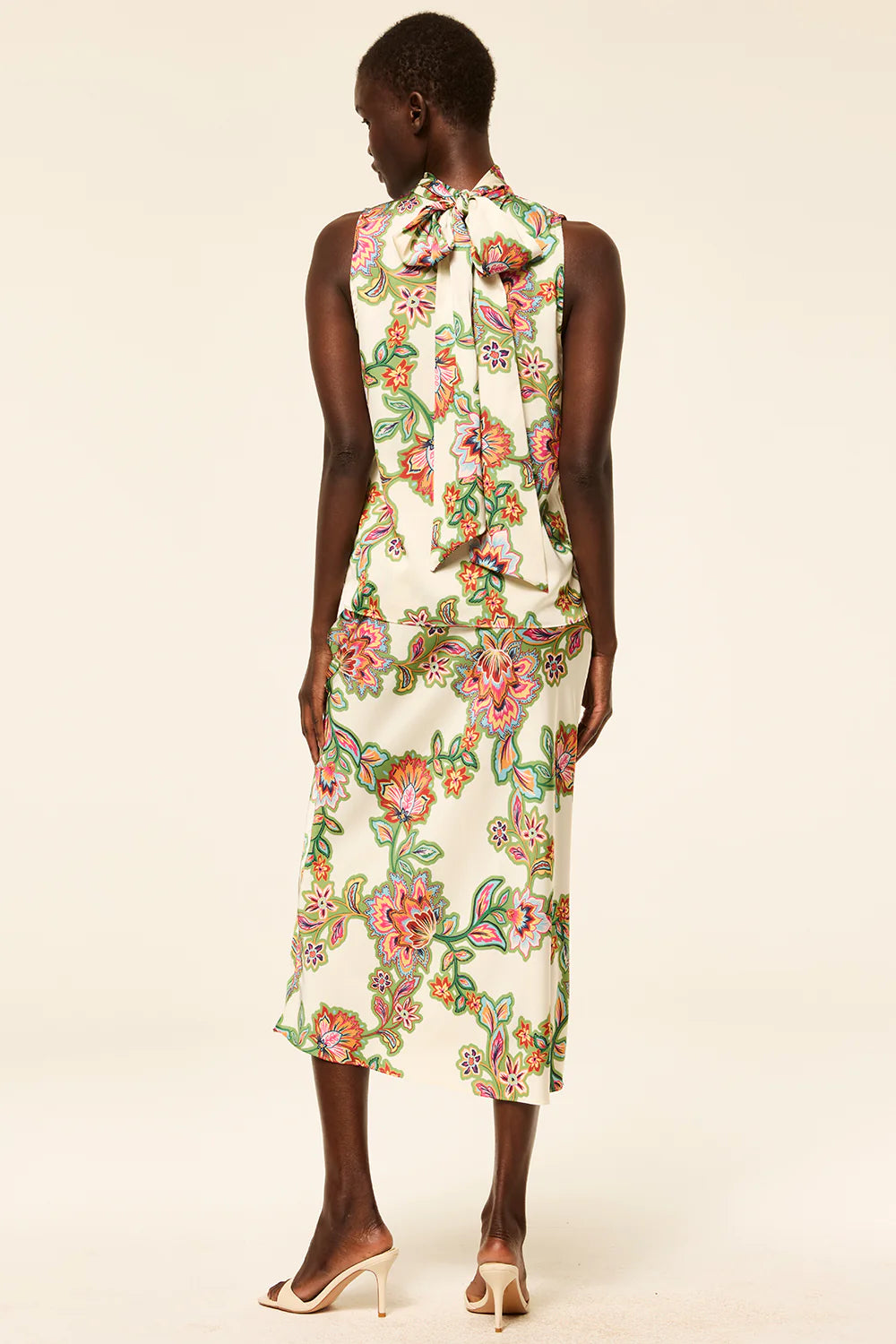 Luka Top - Floral Lattice Satin