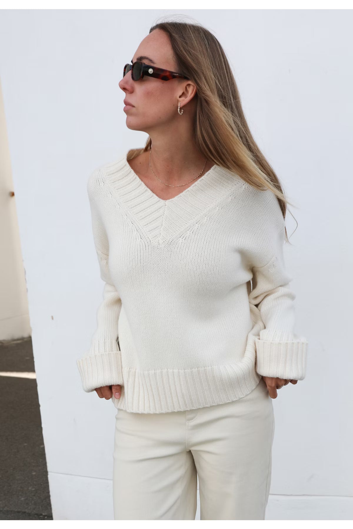 Moline Pullover - Whisper White