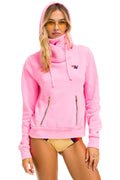 Bolt Ninja Pullover Hoodie - Neon Pink/Mint