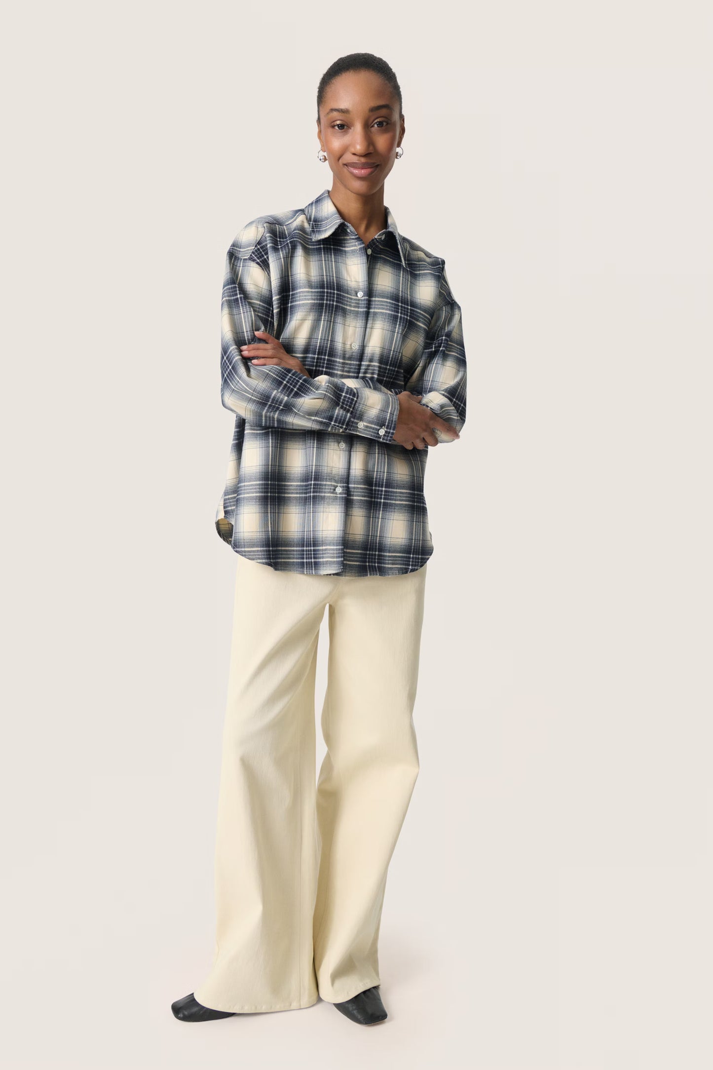 Pamala Shirt - Navy Checks