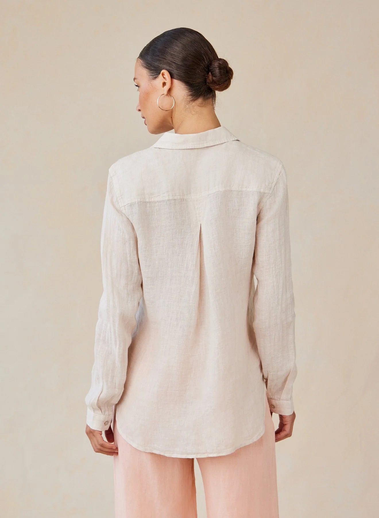 Pocket Button Down - Linen Sand